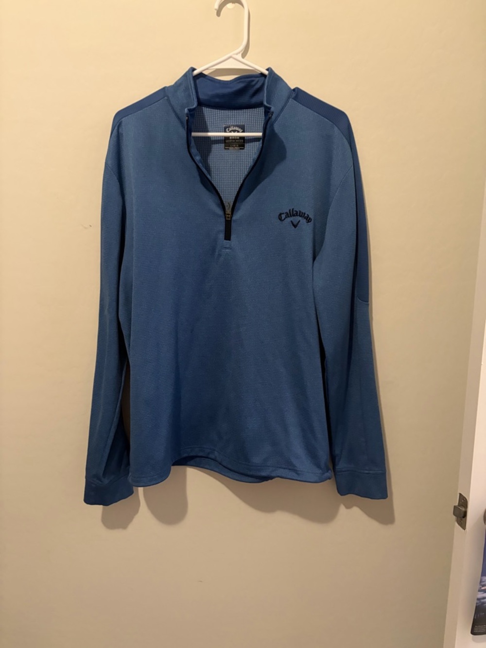 Men’s Callaway Blue Performance 1/4 Zip Pullover